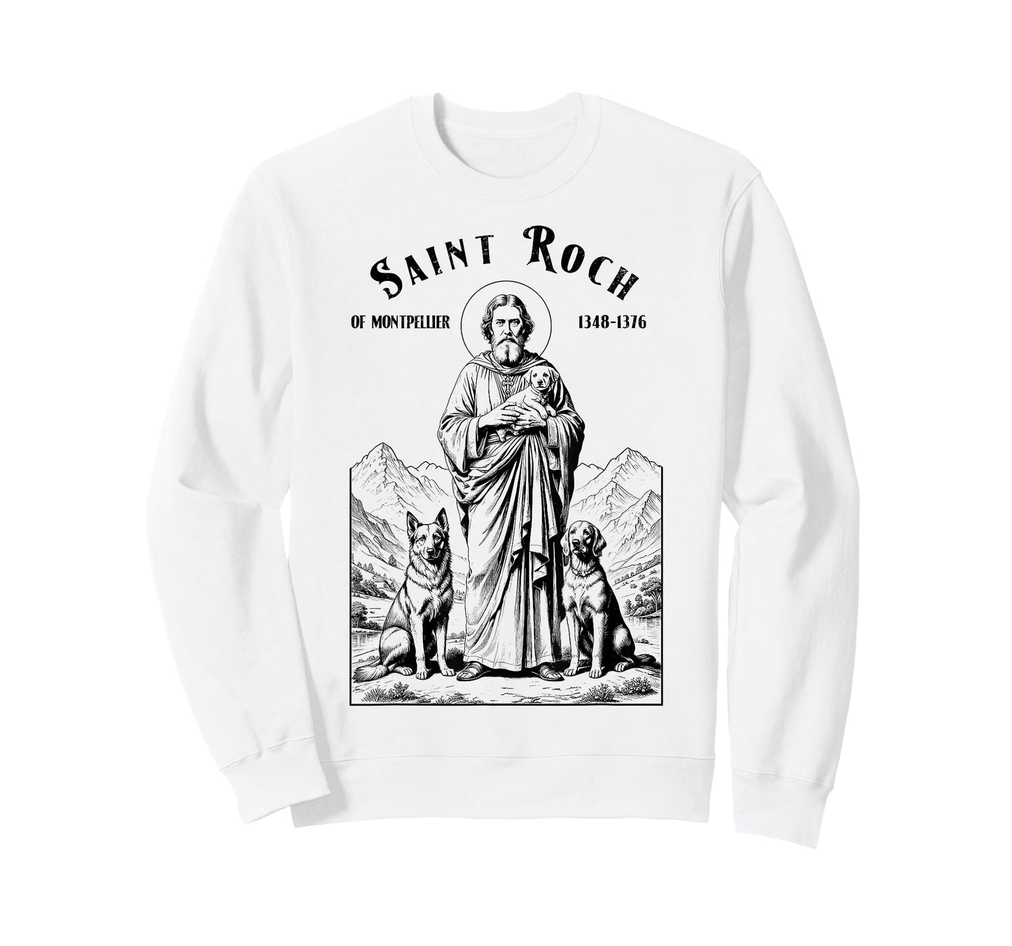 Dogs Patron Saint Roch Vintage Funny Canine Dog Lovers T-Shirt