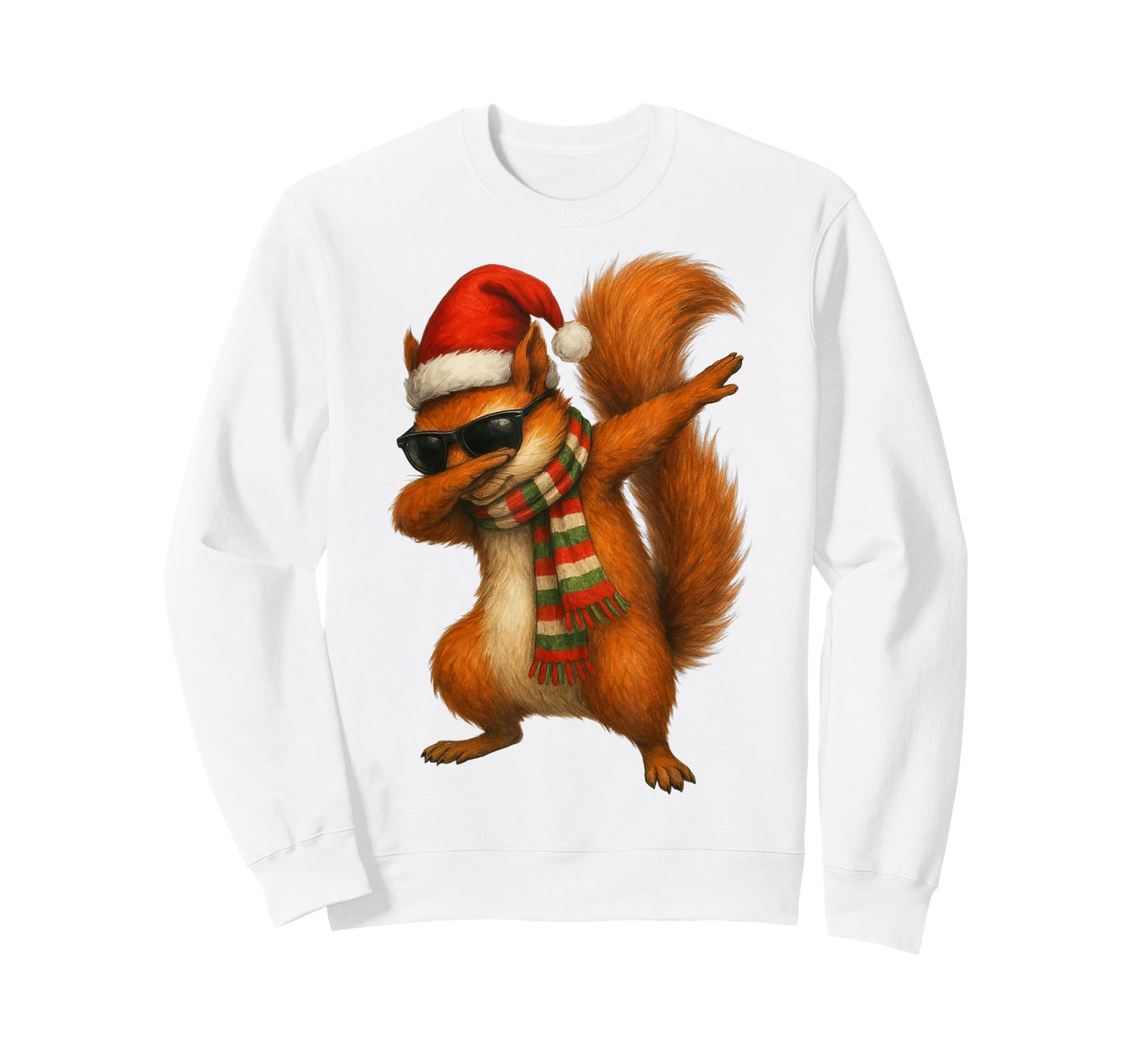 Squirrels Christmas Dabbing Funny Squirrel Lover T-Shirt