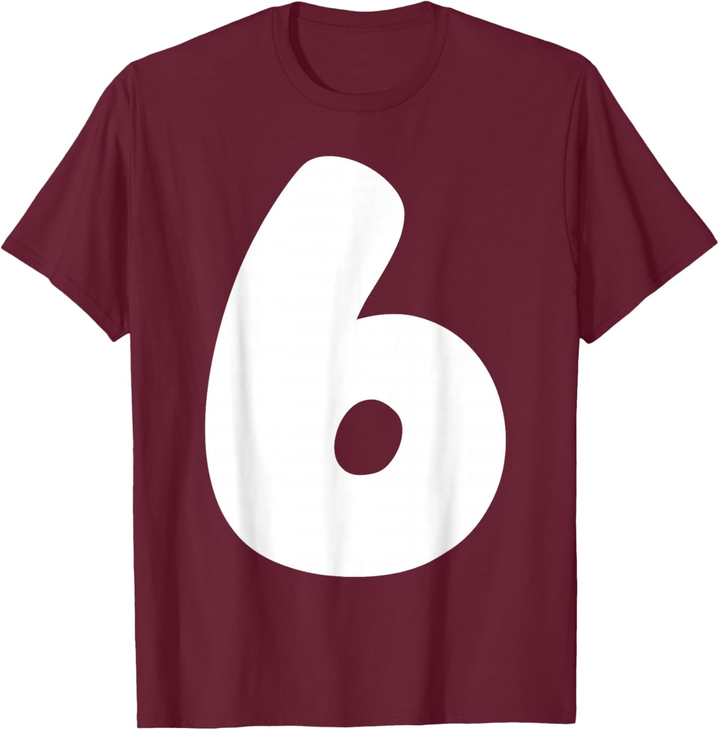 6 Number Six Seven 67 Gen Alpha Slang T Funny Meme Matching T-Shirt - T-Shirt | Maroon