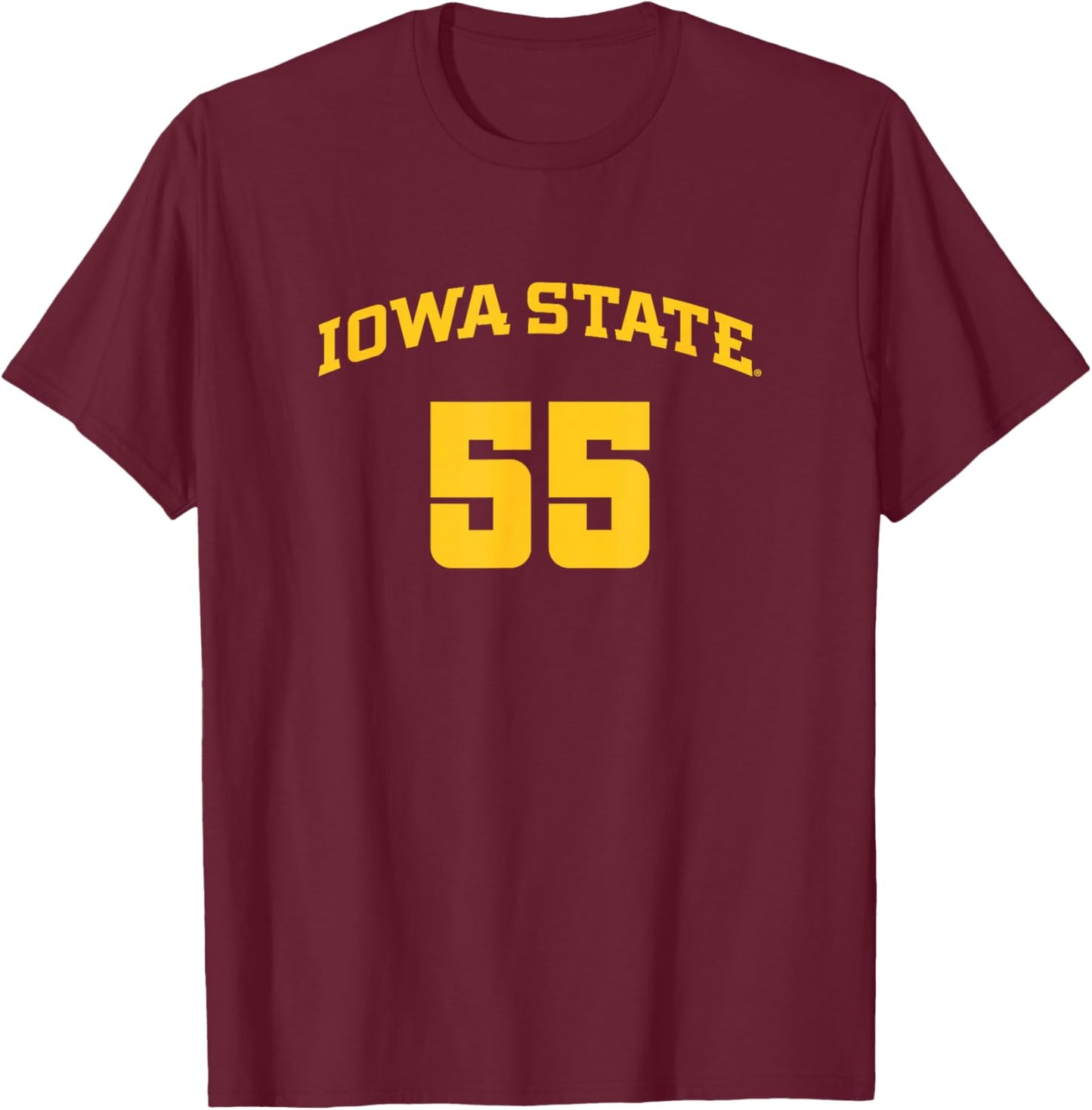 Audi Crooks - 55 Shirsey - Iowa State Basketball T-Shirt - T-Shirt | Maroon