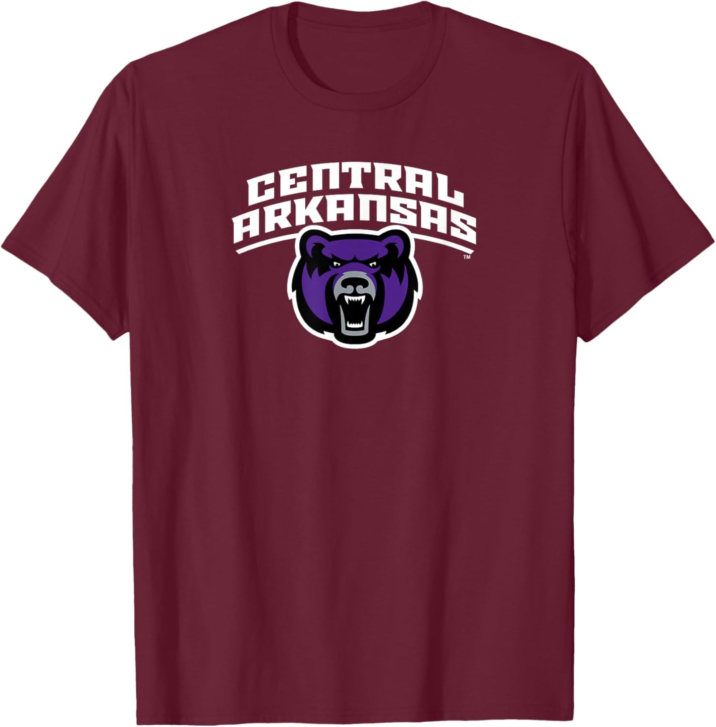 University of Central Arkansas Bears Athletic Primary T-Shirt - T-Shirt | Maroon