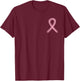Breast Cancer Awareness Painted Ribbon Men Women Youth T-Shirt - T-Shirt | Maroon