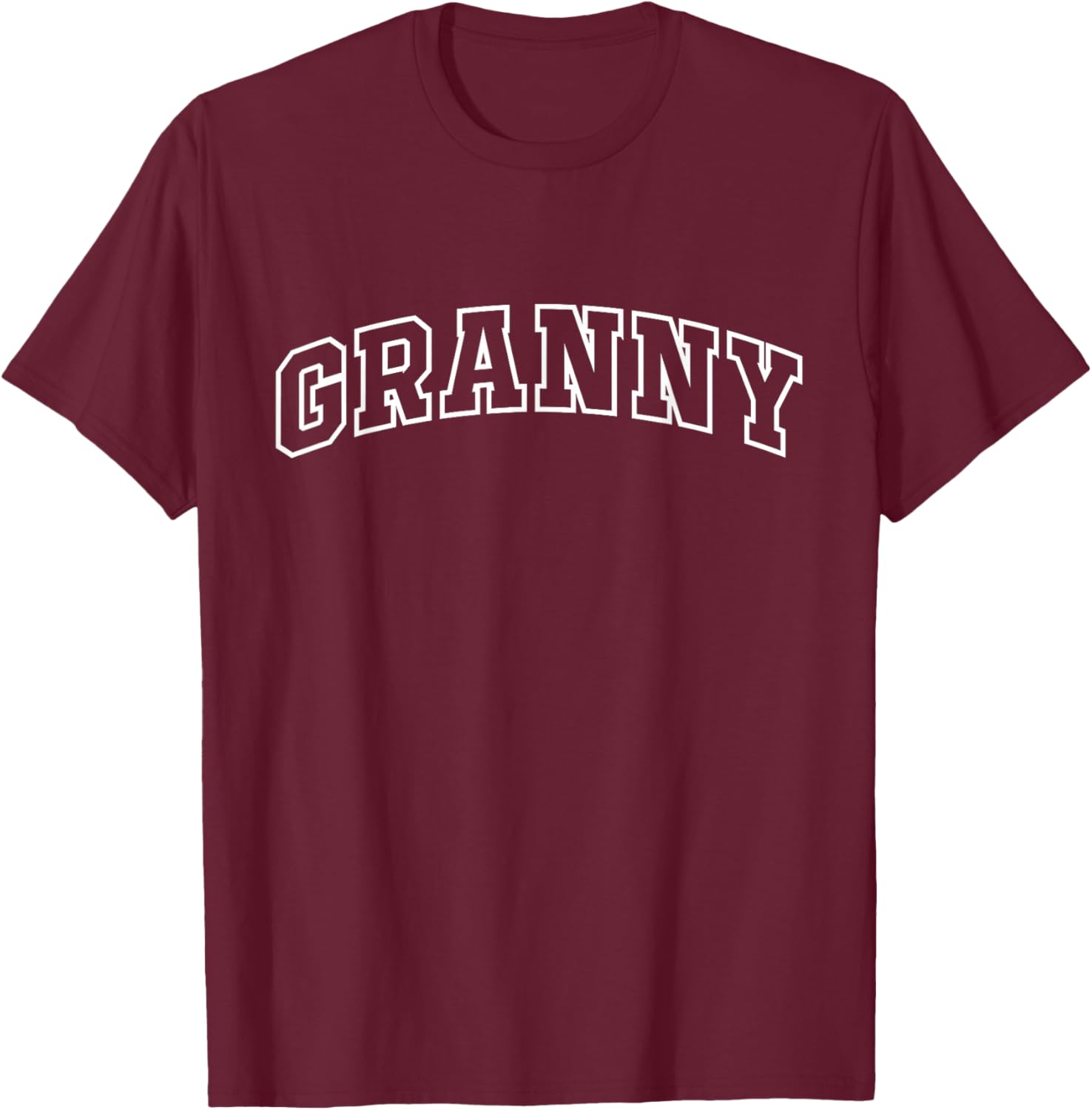 Granny Funny Athletic Lettering Mother's Day Grandma T-Shirt - T-Shirt | Maroon