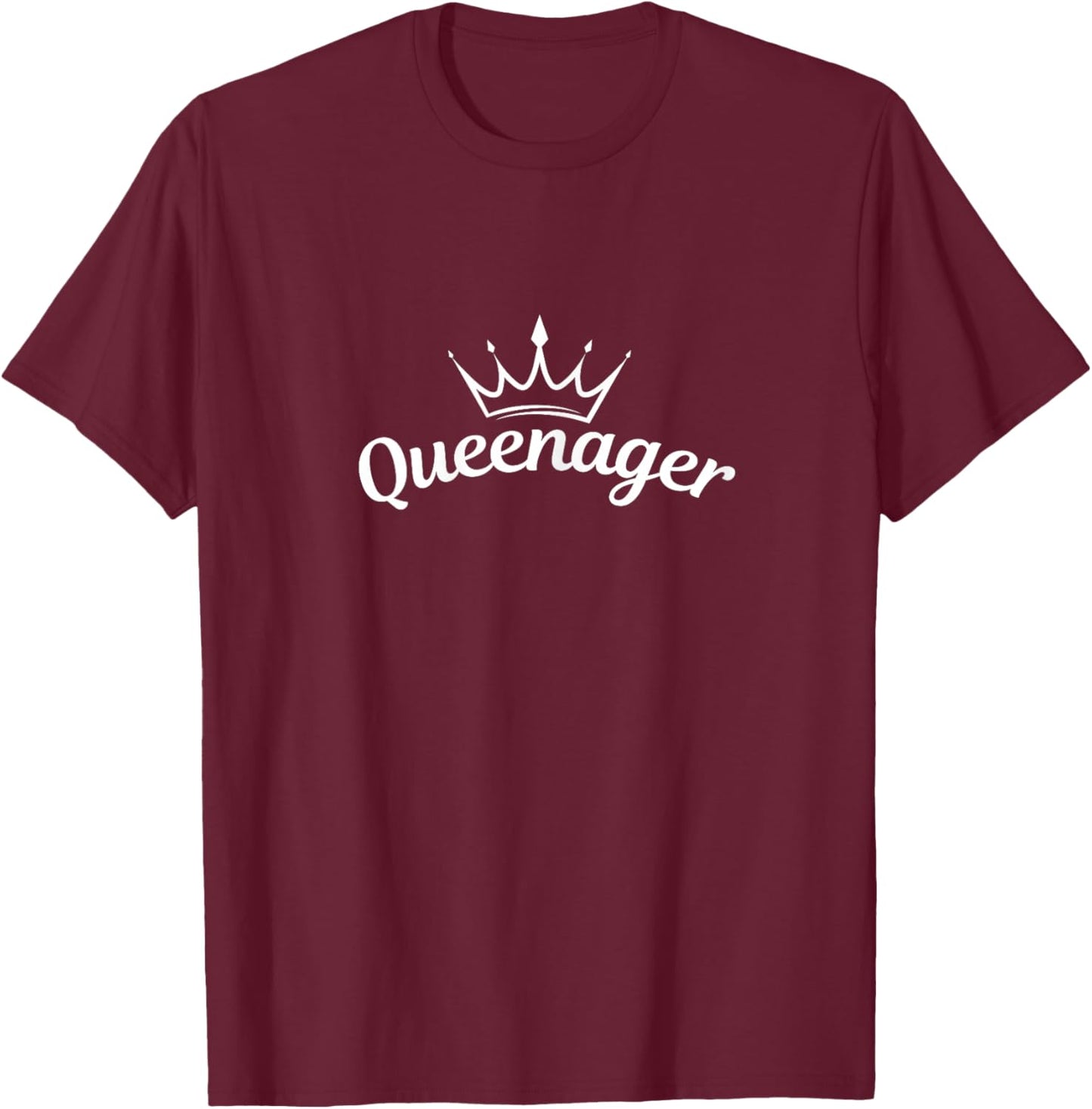 Queenager Queenagers Women Mom Grandma T-Shirt - T-Shirt | Maroon