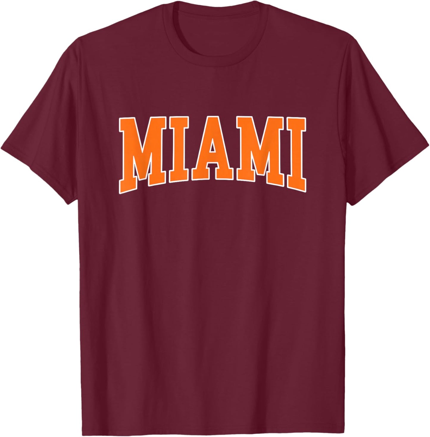 Miami - Throwback Design - Classic T-Shirt - T-Shirt | Maroon