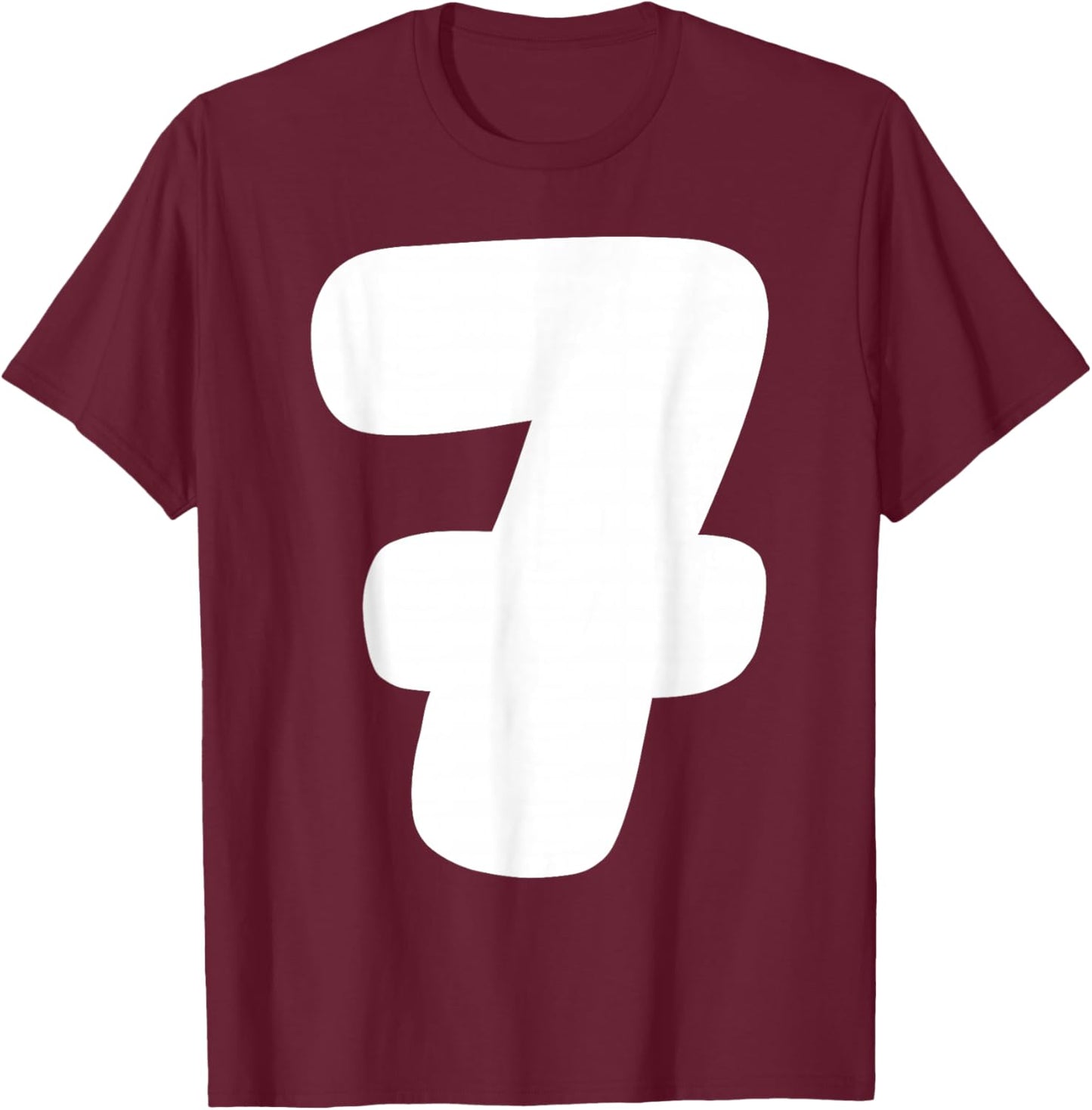 7 Number Six Seven 67 Gen Alpha Slang T Funny Meme Matching T-Shirt - T-Shirt | Maroon