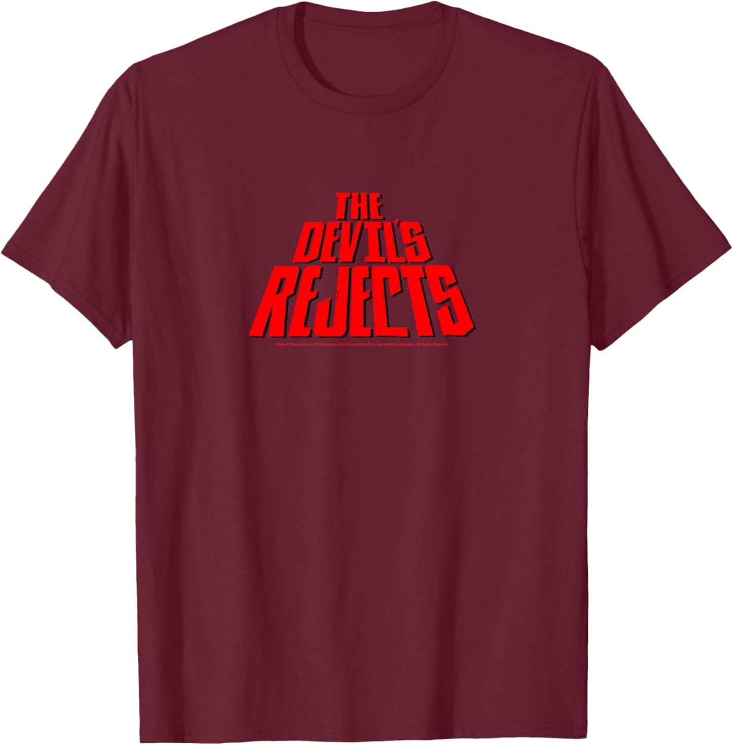 The Devil's Rejects Retro Red Text Poster Horror Movie T-Shirt - T-Shirt | Maroon