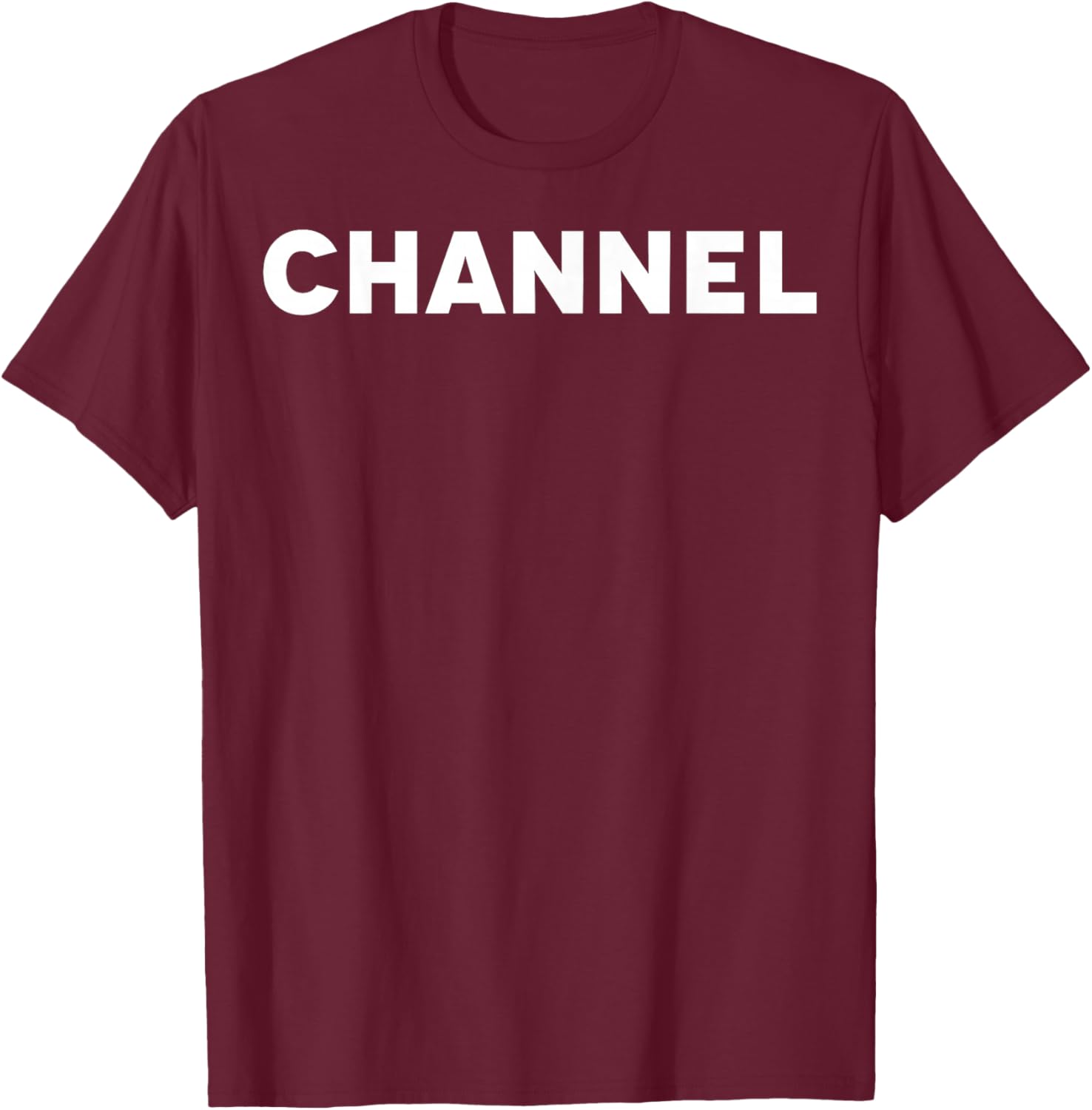 Channel T-Shirt - T-Shirt | Maroon