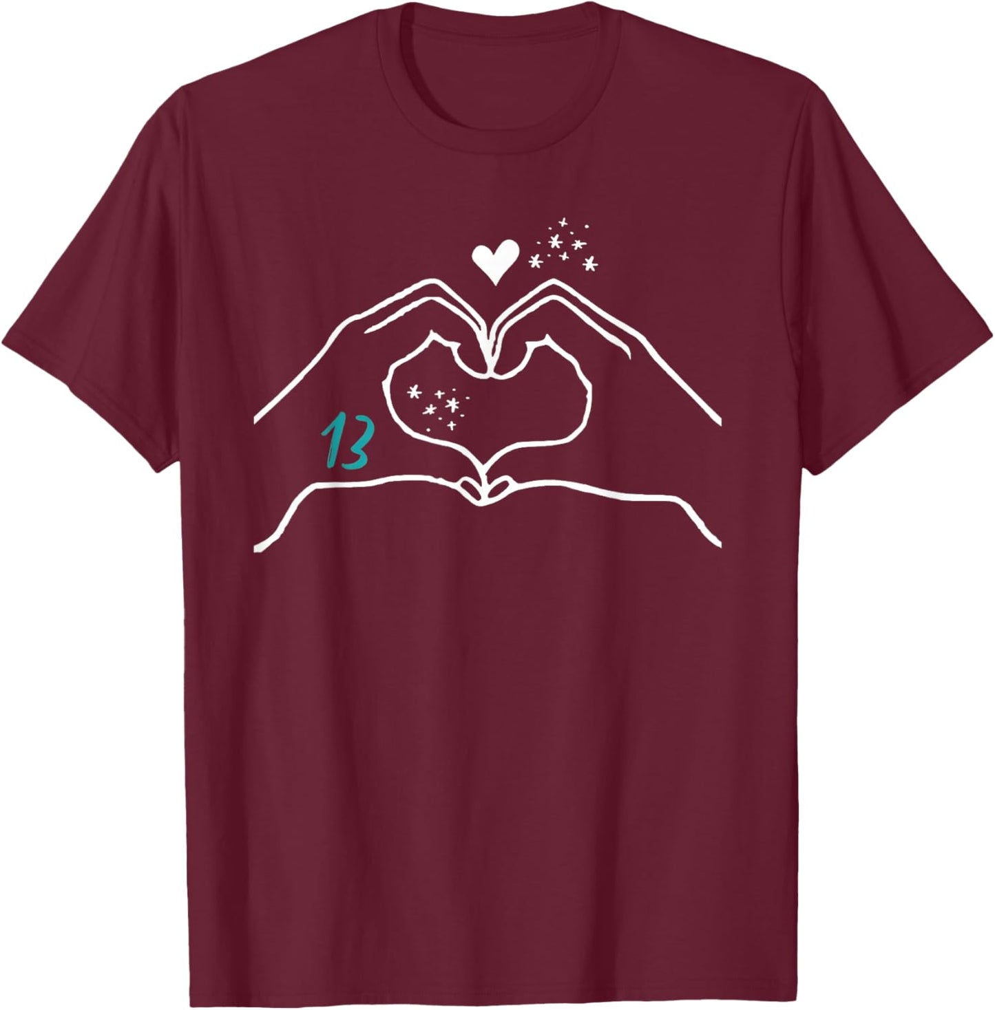 Funny Heart Hands Taylor First Name Girl Vintage 70's 80's T-Shirt - T-Shirt | Maroon