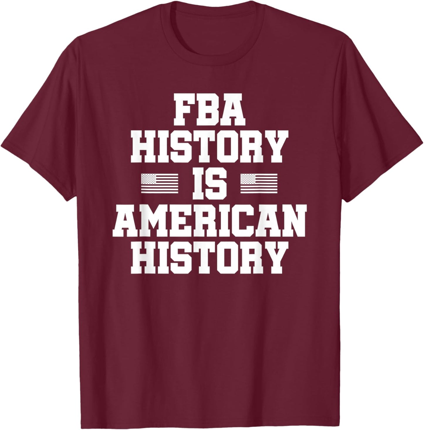 Foundational Black American FBA Pride Heritage Tops T-Shirt - T-Shirt | Maroon