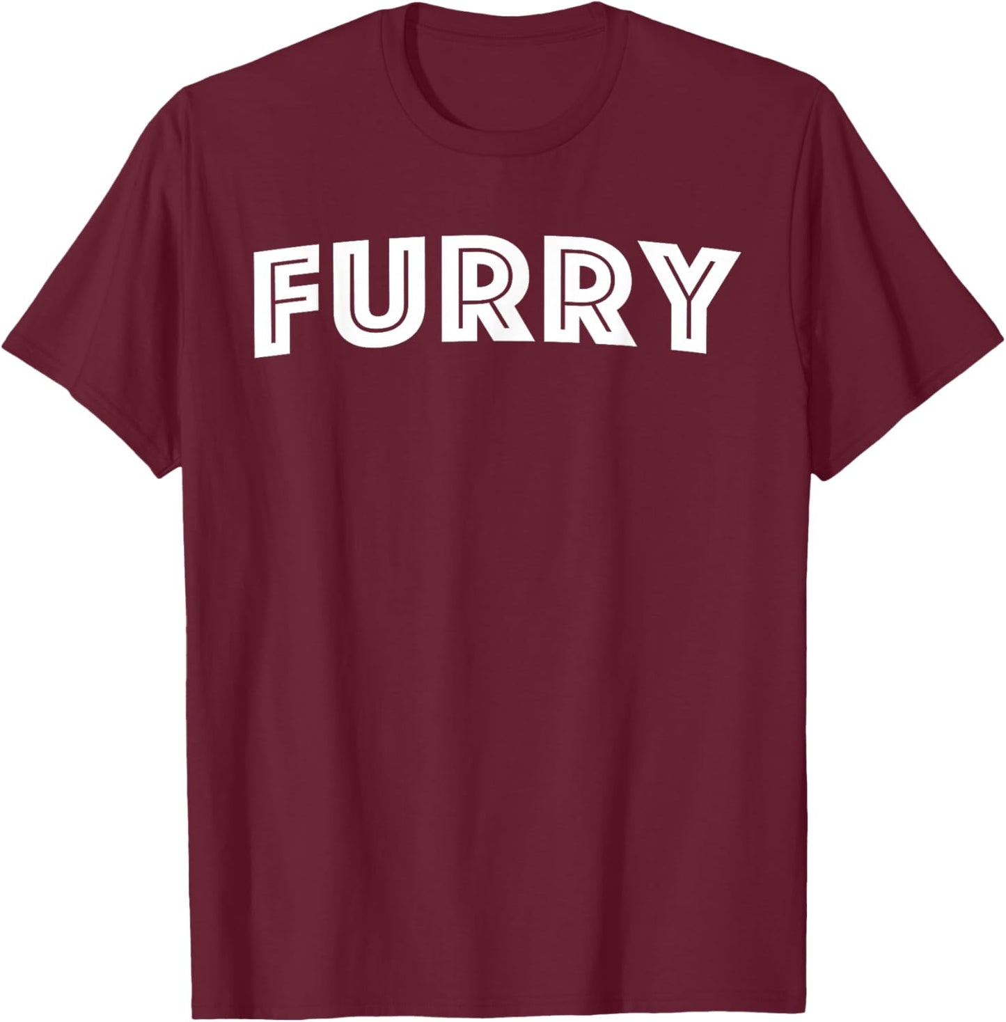 Furry T-Shirt - T-Shirt | Maroon