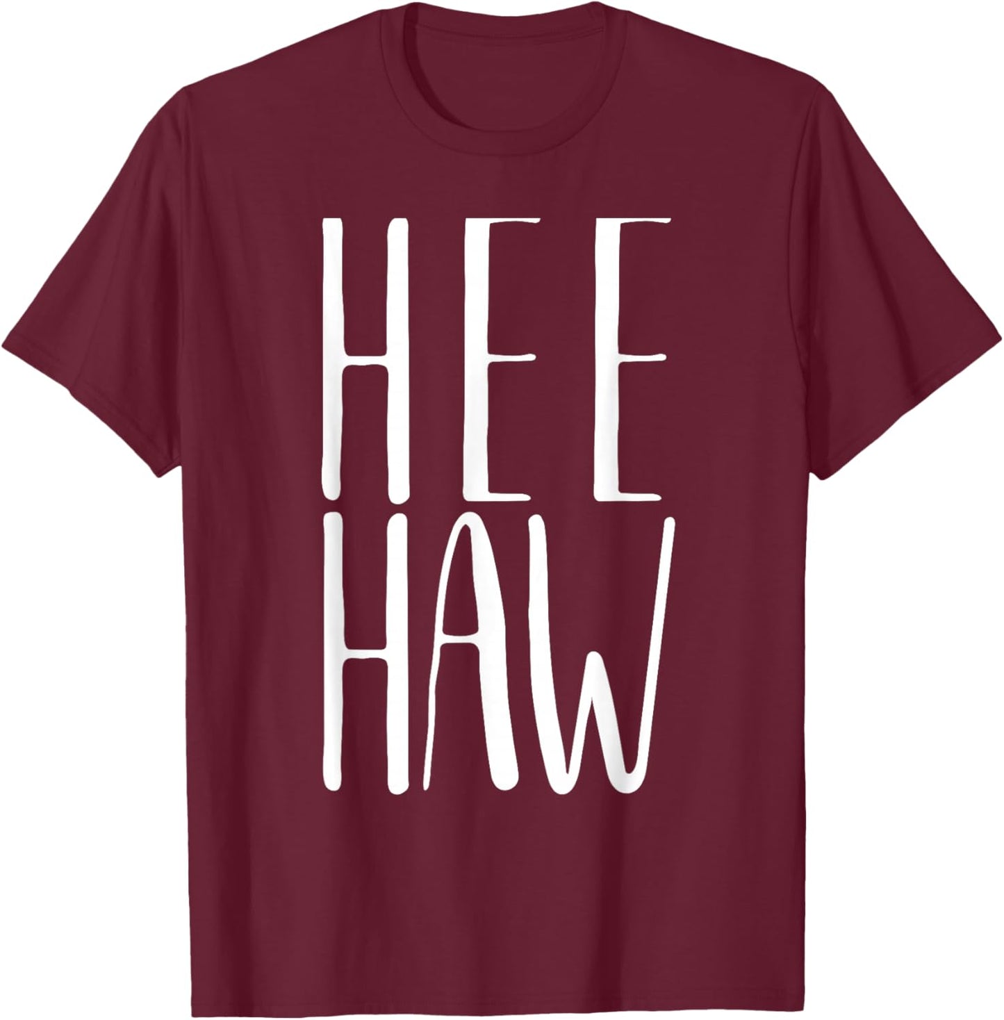 HEE-Haw Donkey Costume - Funny Donkey Goes HEE-Haw T-Shirt - T-Shirt | Maroon