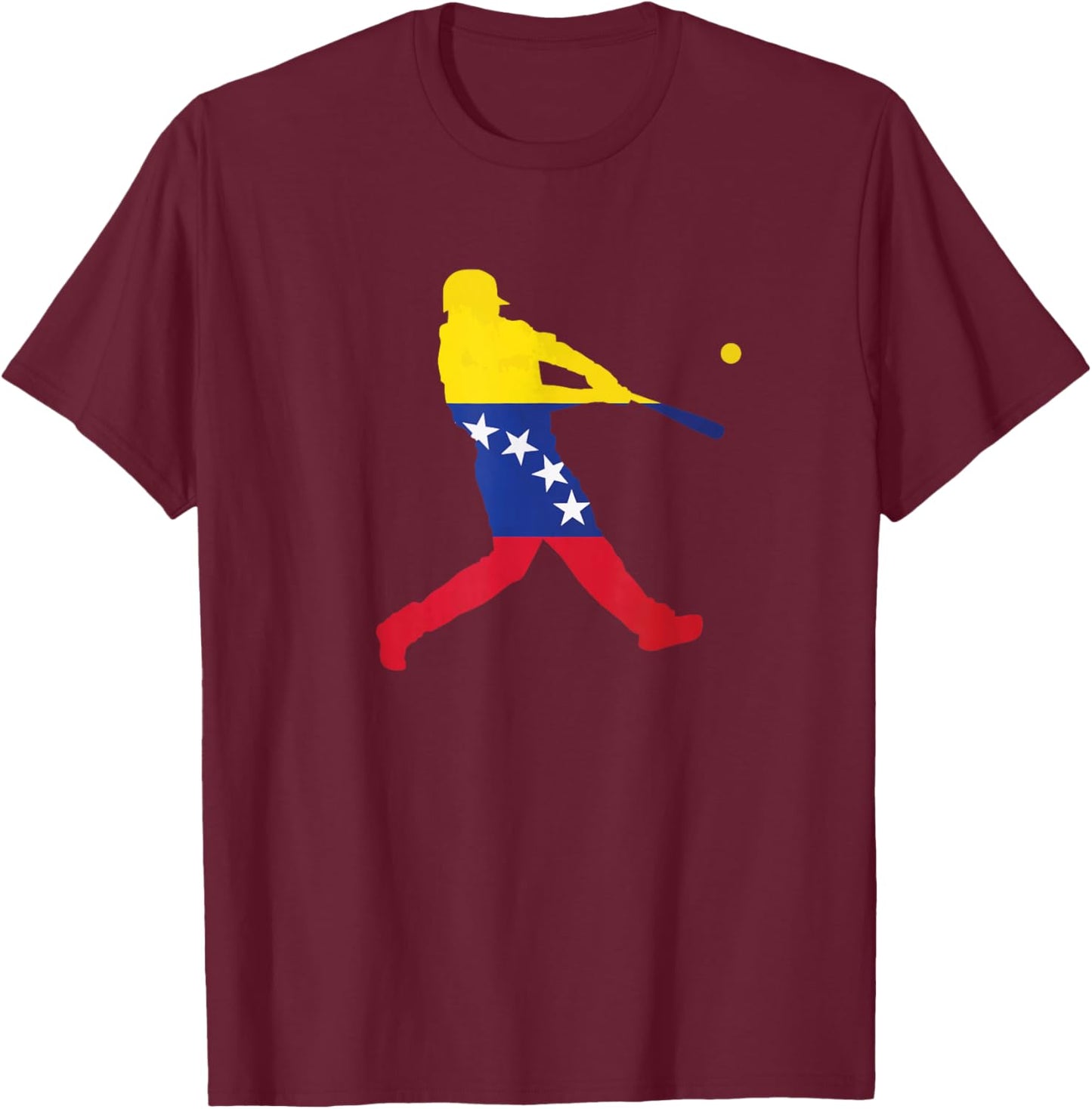 Venezuela Baseball T-Shirt - T-Shirt | Maroon