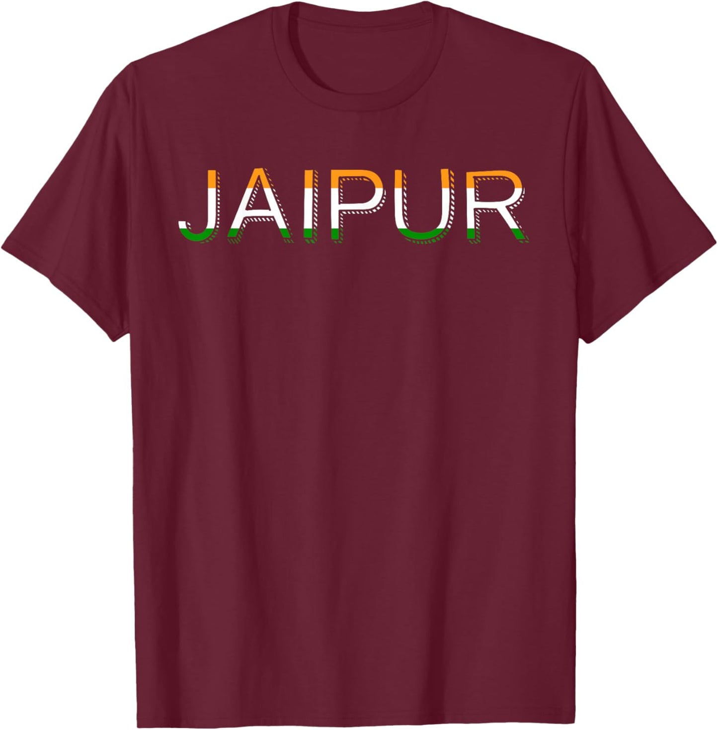 Jaipur Vintage Style T-Shirt - T-Shirt | Maroon