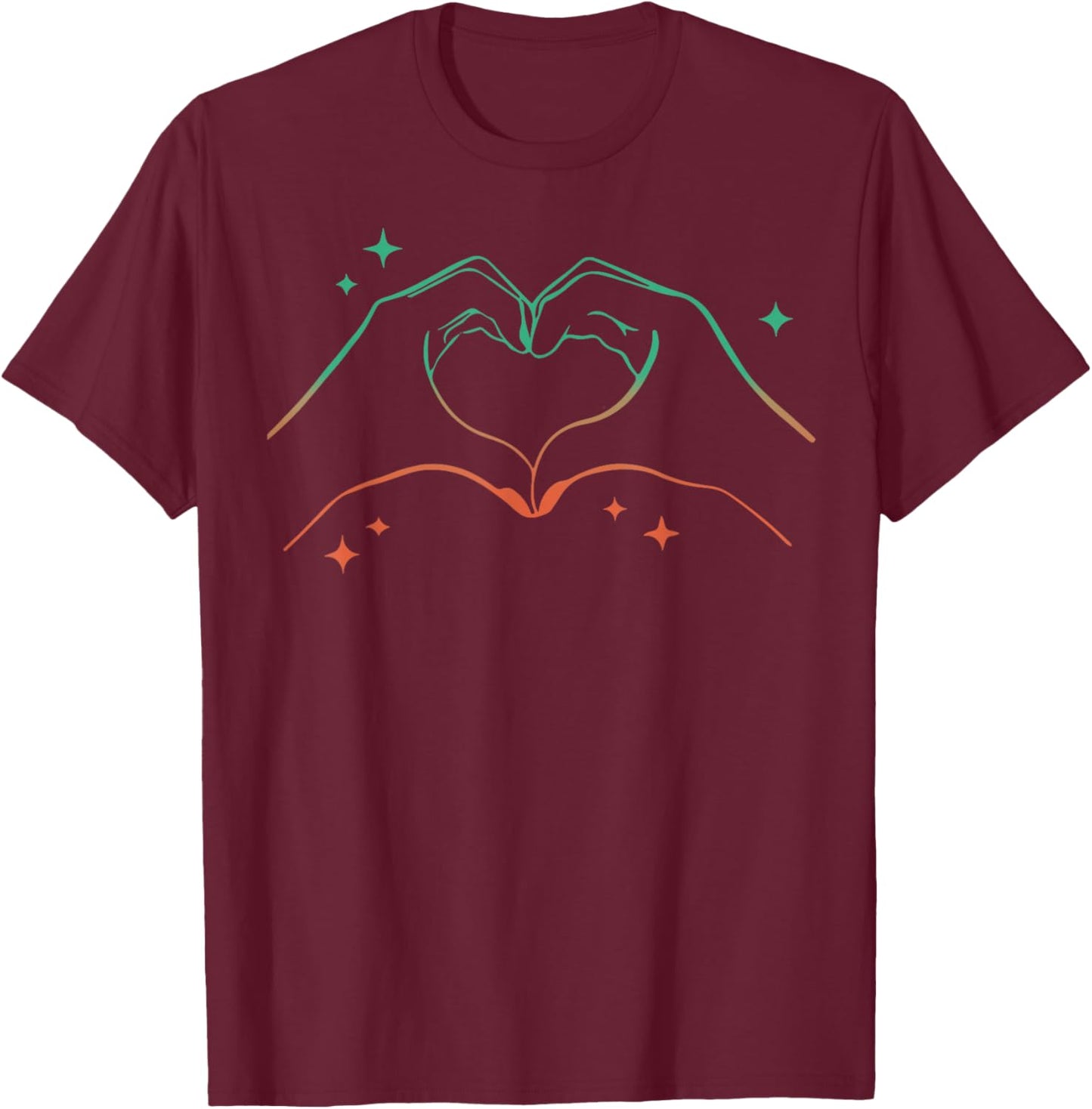 Heart Hands Taylor First Name Girl Vintage 70's 80's T-Shirt - T-Shirt | Maroon