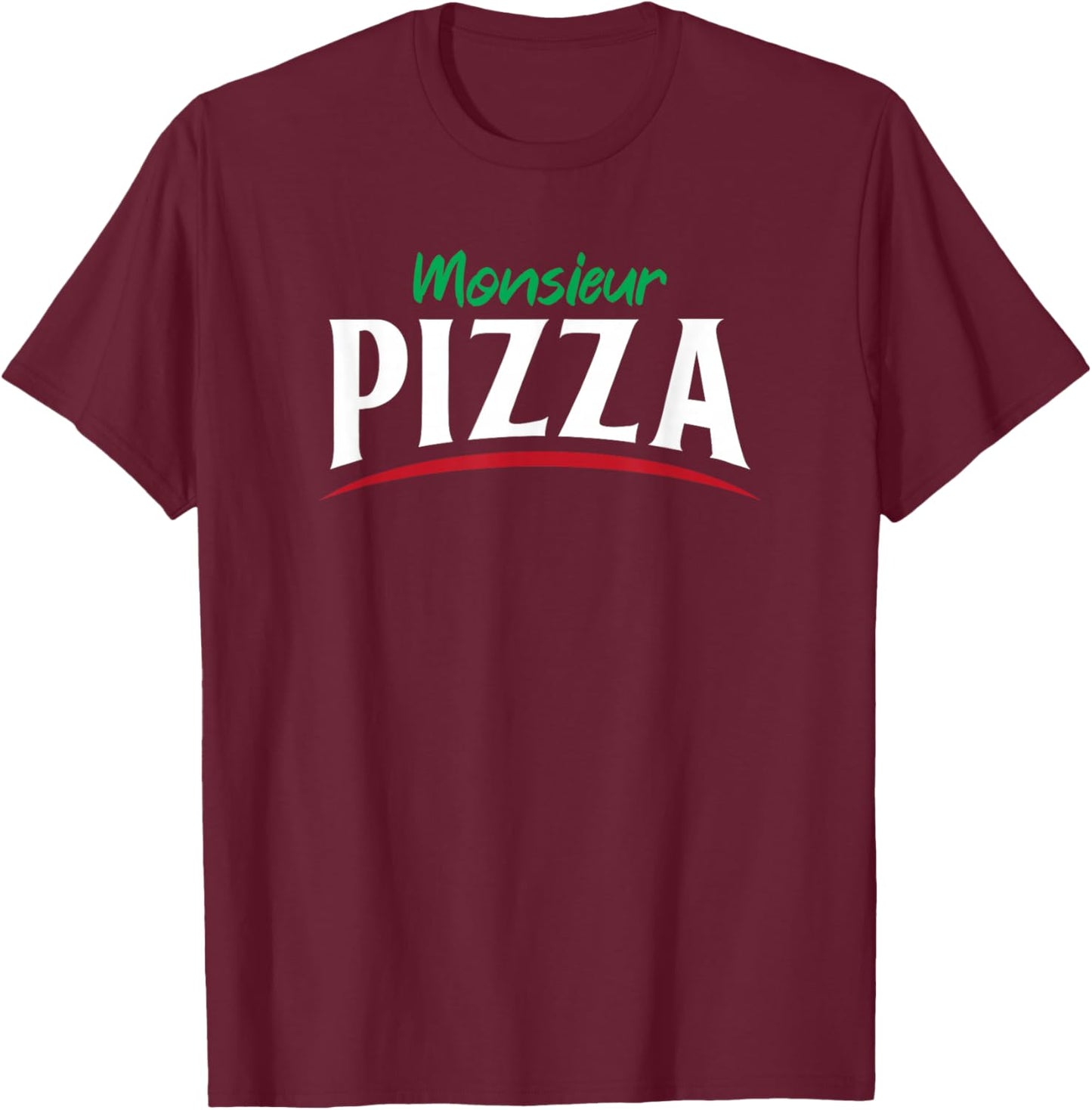 Mr Pizza - Funny Humor Gift T-Shirt - T-Shirt | Maroon