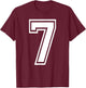 67 Six Seven Meme Matching Halloween Costume Funny T-Shirt - T-Shirt | Maroon