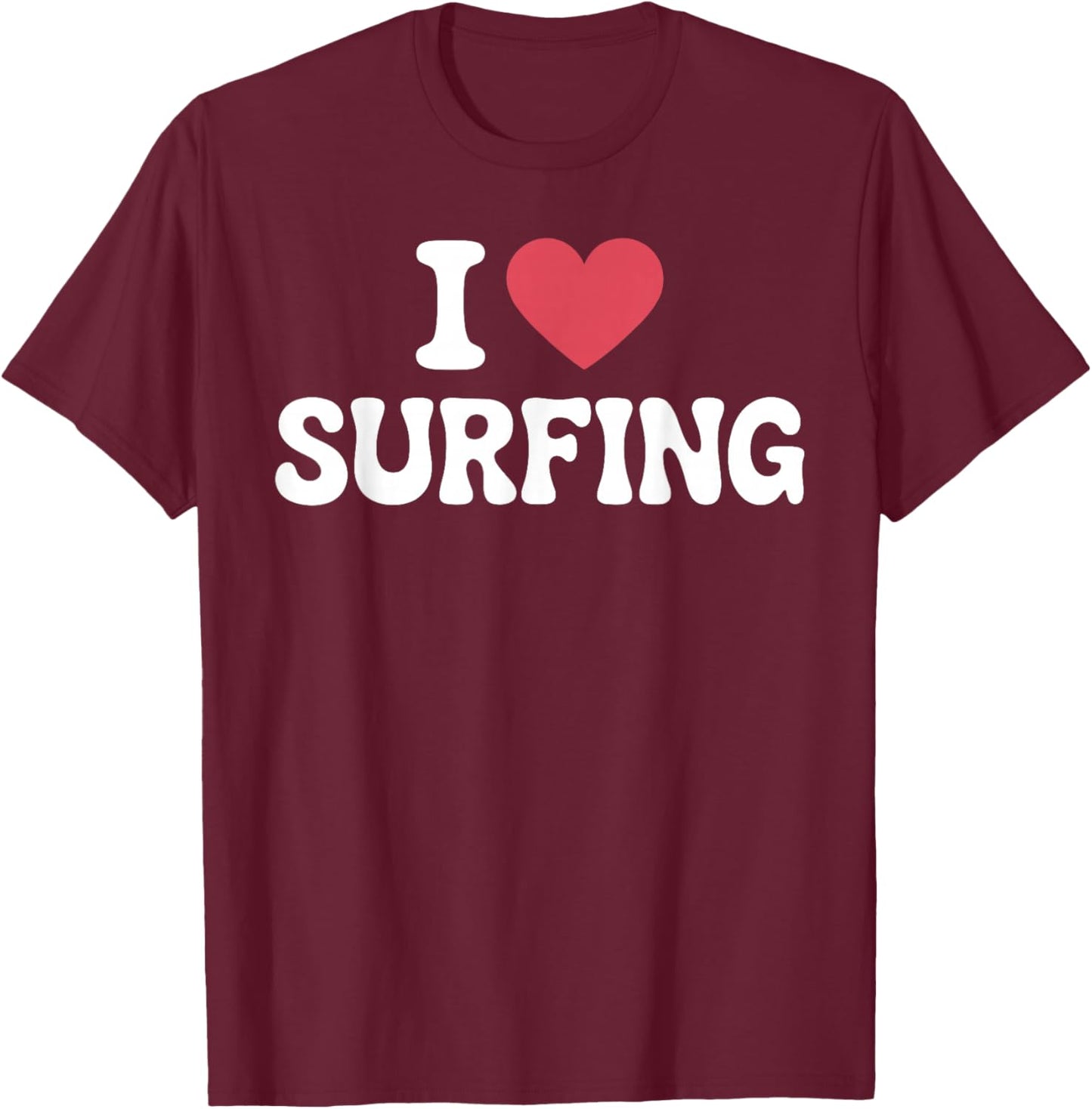 Surfing Art Women Surfer Surfboard Lover Surfing T-Shirt - T-Shirt | Maroon