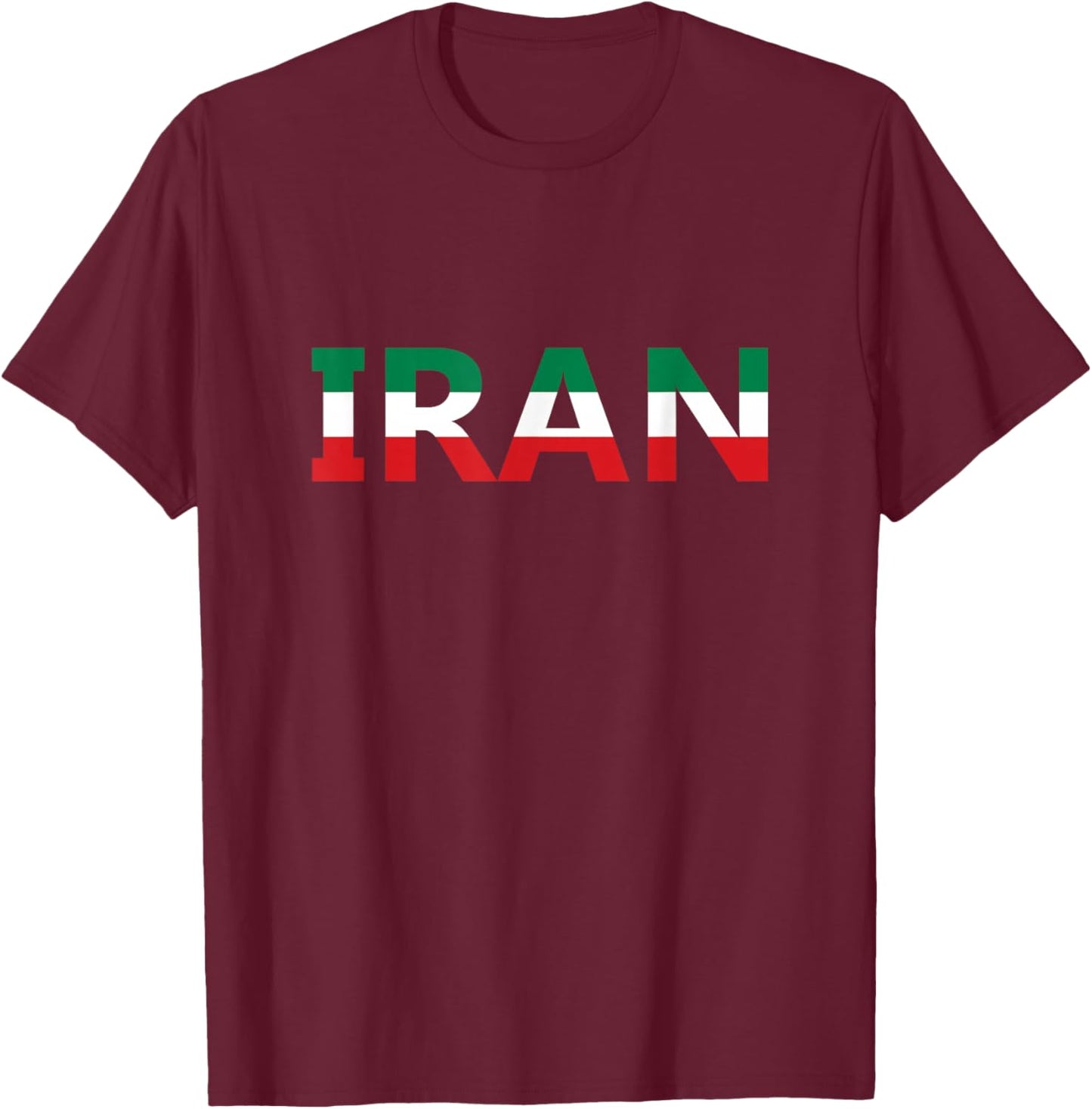 Iran Flag- Persian T-Shirt - T-Shirt | Maroon