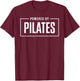 Pilates Art Women Pilates Instructor Pilates Lover T-Shirt - T-Shirt | Maroon