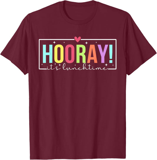 It's Lunchtime Lunch Lady School Cafeteria Worker T-Shirt - T-Shirt | Maroon