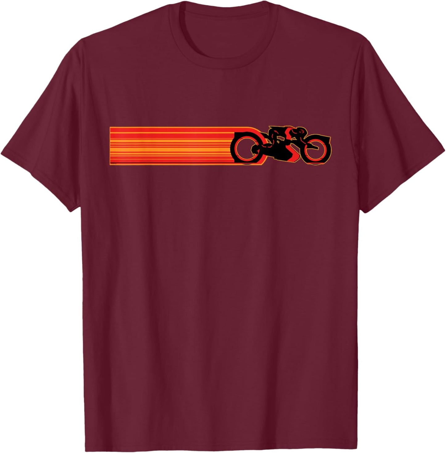 Disney TRON: Ares Lightcycle Race Light Streak T-Shirt - T-Shirt | Maroon