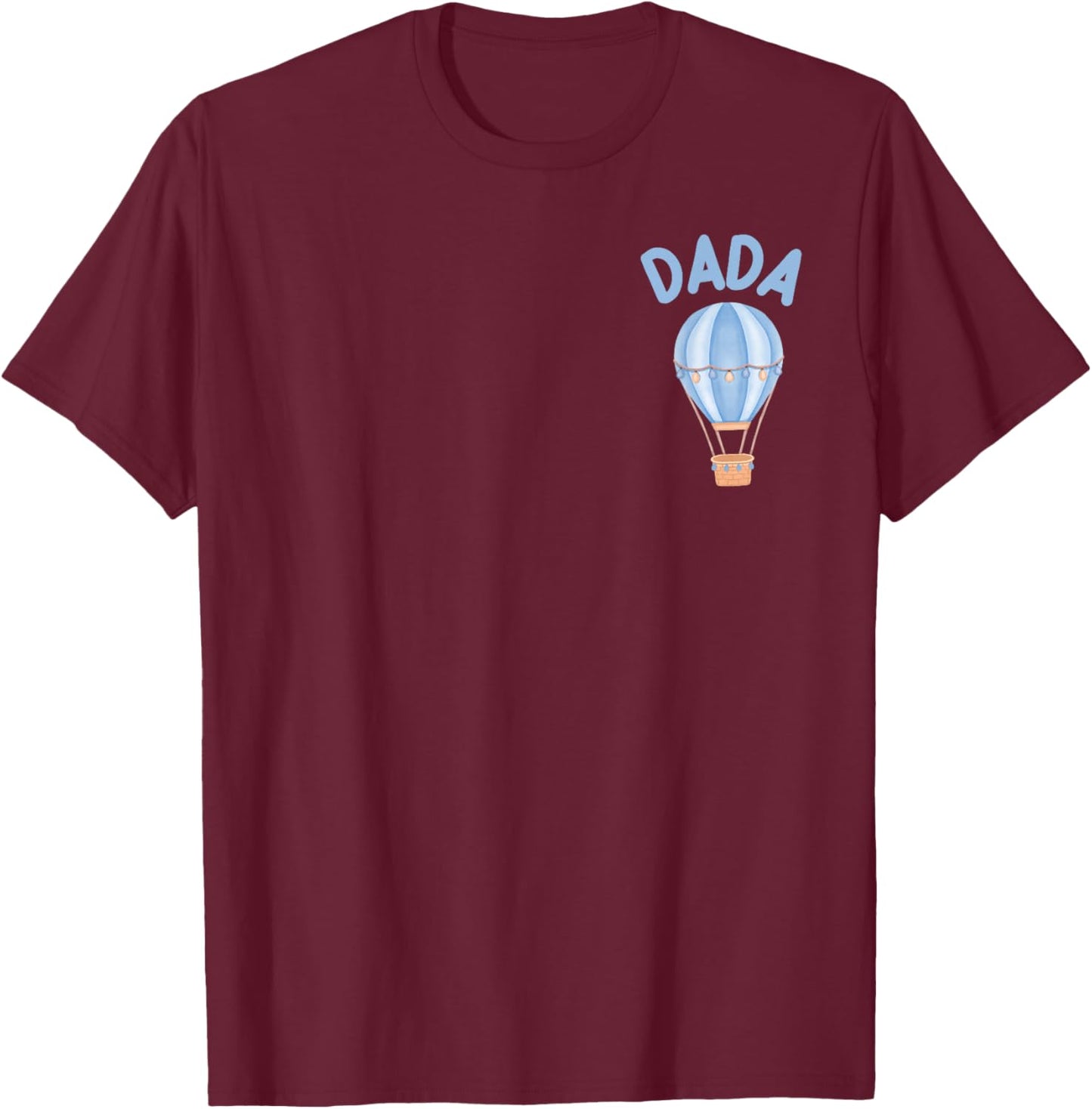 Dada Hot Air Balloon 1st Birthday Mr Onederful Family Party T-Shirt - T-Shirt | Maroon