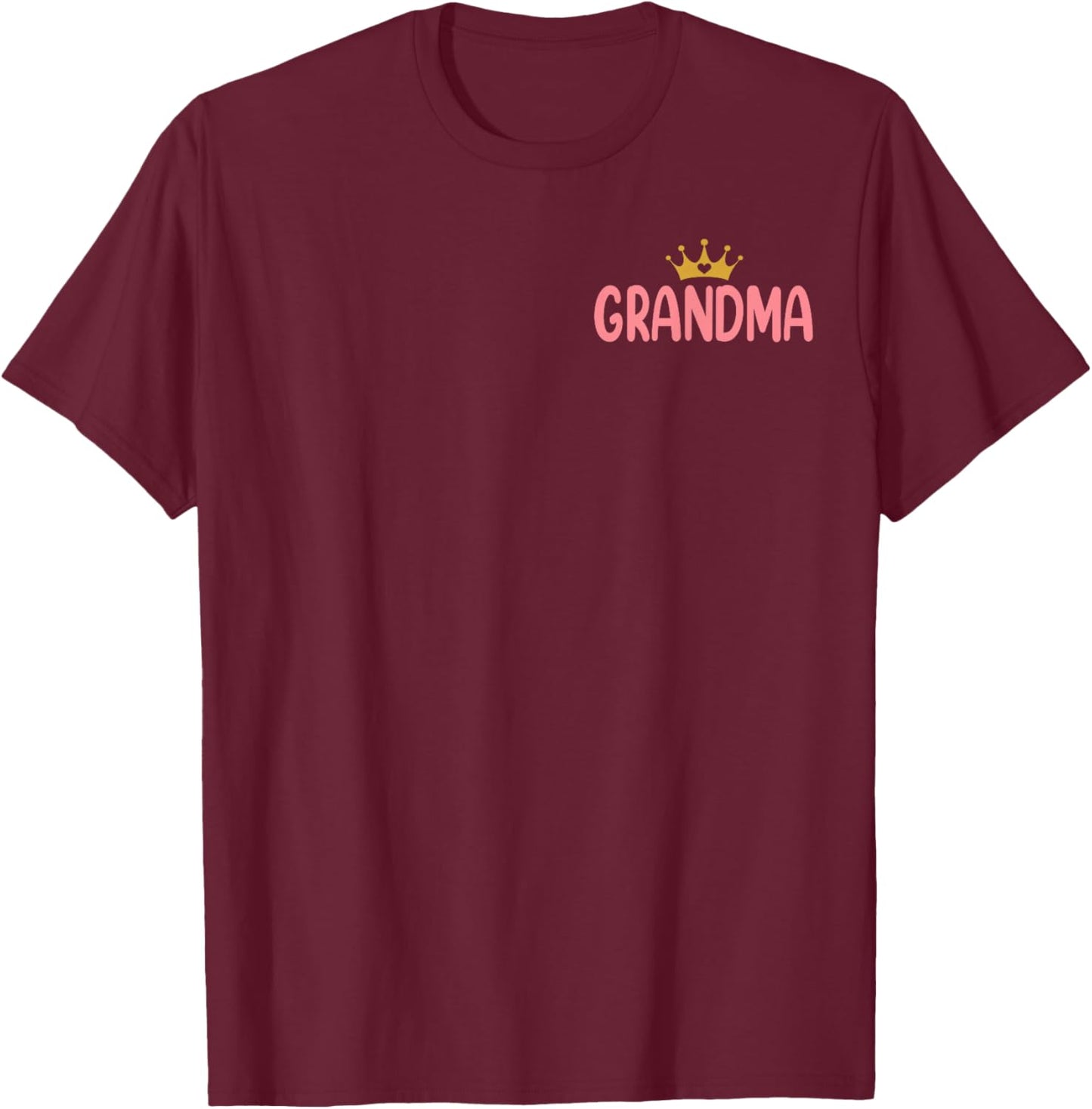 Grandma of The Birthday for Girl- 1st Birthday Princess Girl T-Shirt - T-Shirt | Maroon