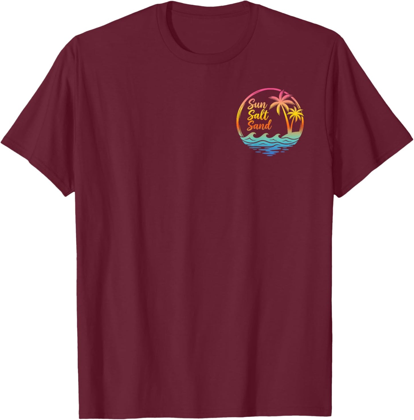 Tie Dye 2 Side T-Shirt - T-Shirt | Maroon