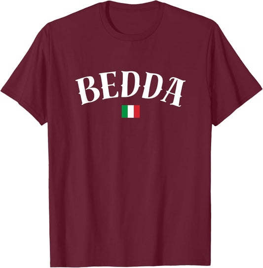 Bedda – Sicilian Beautiful Italian Flag Design T-Shirt - T-Shirt | Maroon
