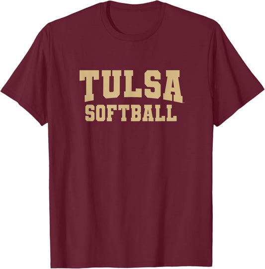 University of Tulsa Softball Hurricanes NCAA TU21 T-Shirt - T-Shirt | Maroon