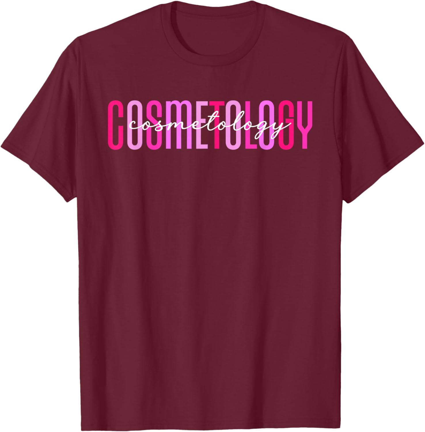 Cosmetology Boho Cosmetologist Appreciation T-Shirt - T-Shirt | Maroon