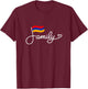 Armenia Family - Armenian Flag Heritage Word Art T-Shirt - T-Shirt | Maroon
