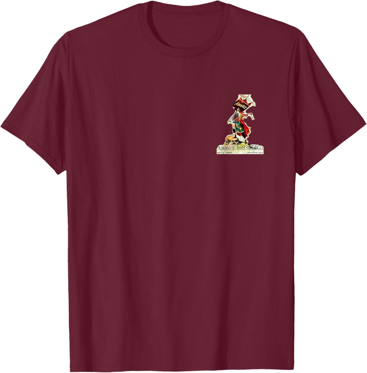 Steam Engine Banner boy T-Shirt - T-Shirt | Maroon