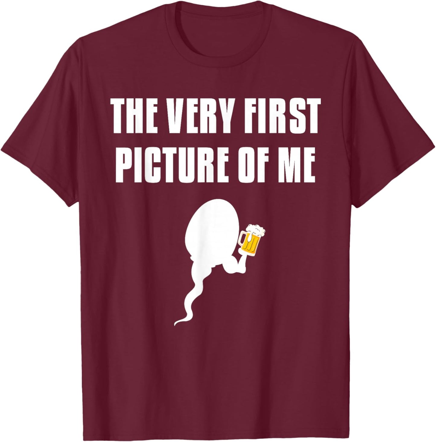 The Very First Picture of Me T-Shirt - T-Shirt | Maroon