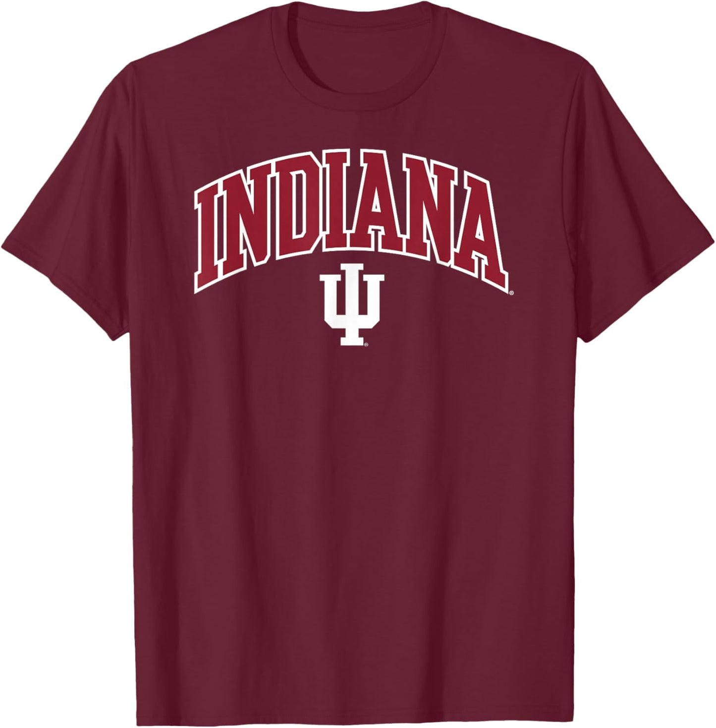 Indiana Hoosiers Arch Over Logo Officially Licensed T-Shirt - T-Shirt | Maroon