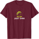Just Dink Funny Pickleball Player T-Shirt - T-Shirt | Maroon