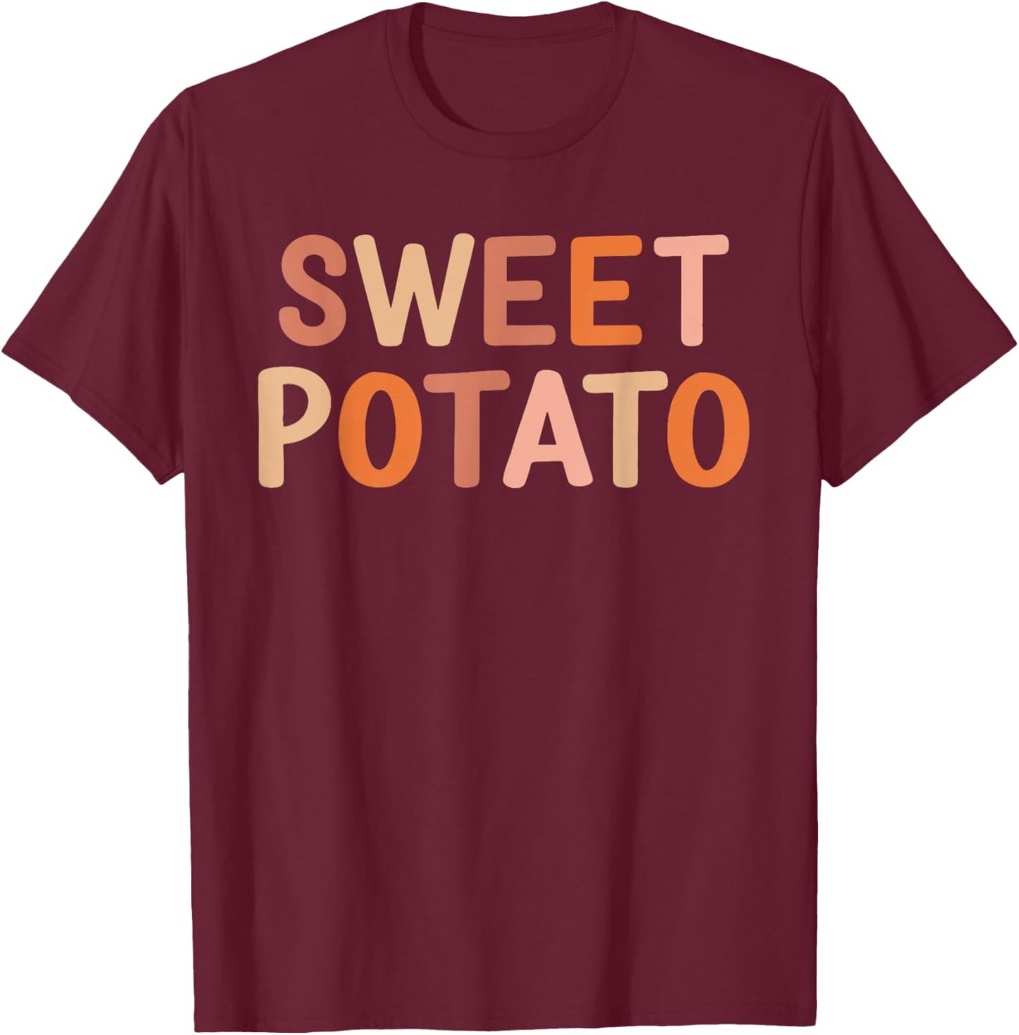 Sweet Potato Grouchy Potato T-Shirt - T-Shirt | Maroon