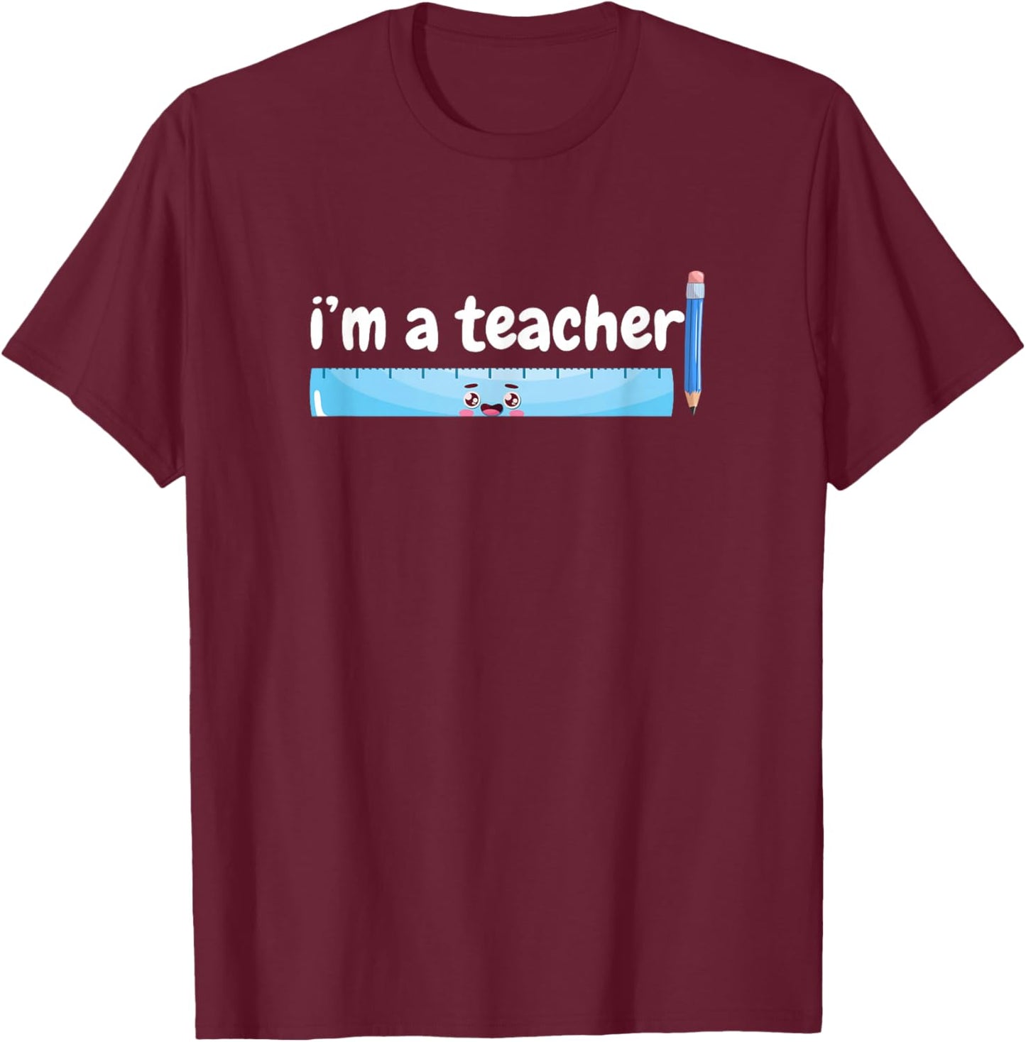 Proud Teacher Inspirational School T-Shirt - T-Shirt | Maroon