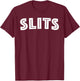 Slits T-Shirt - T-Shirt | Maroon