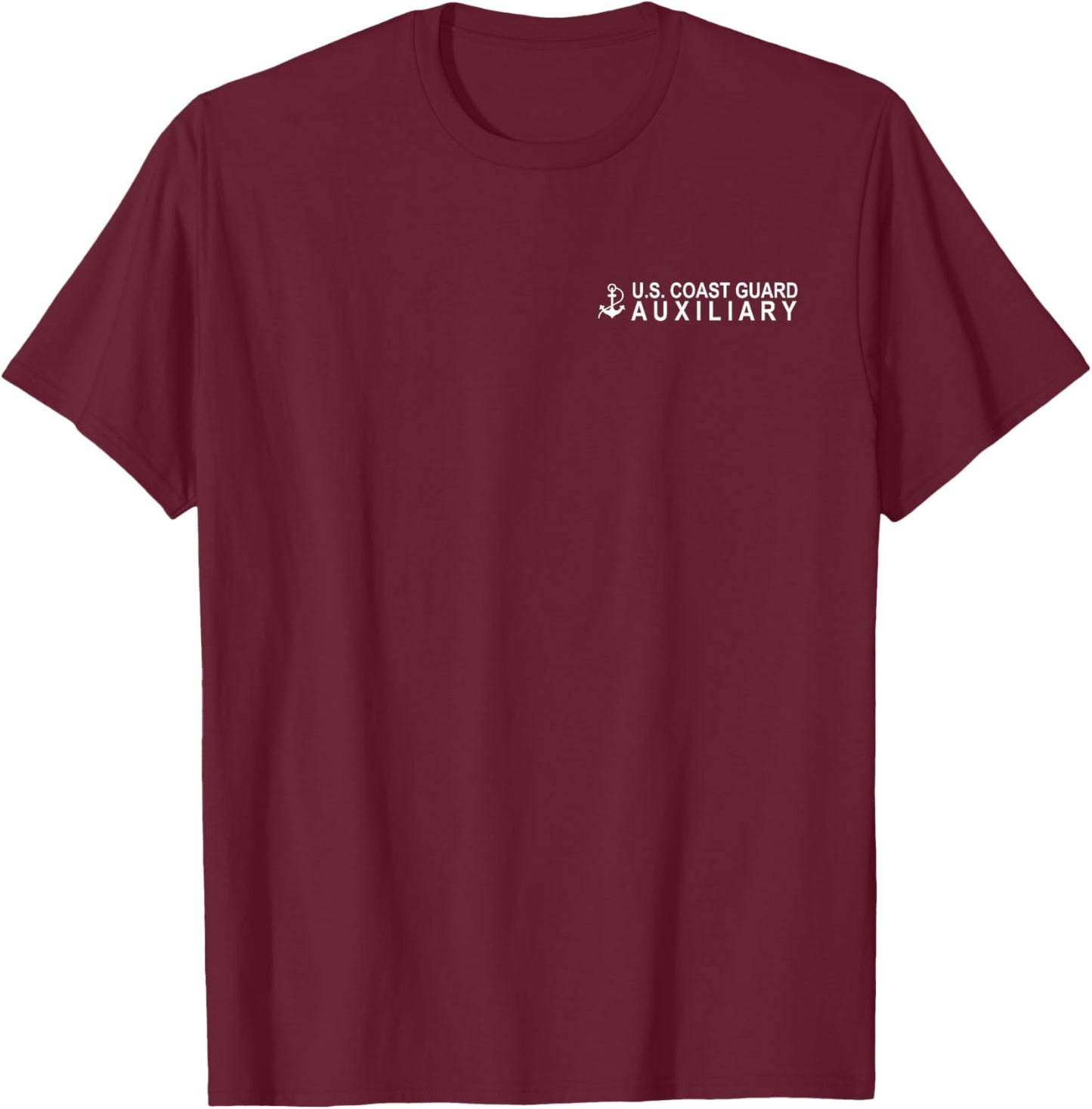 Coast Guard Auxiliary T-Shirt - T-Shirt | Maroon