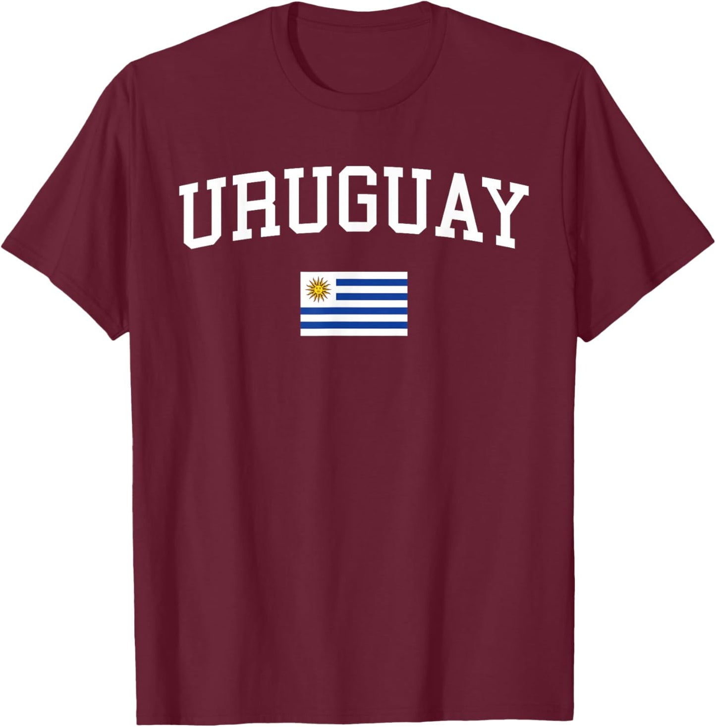 Uruguayan Flag Men Women Kids Uruguay T-Shirt - T-Shirt | Maroon