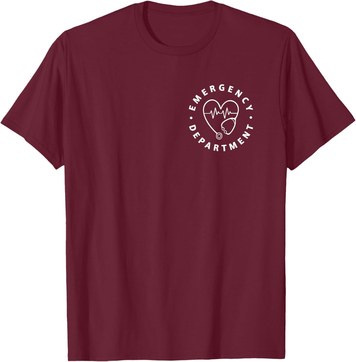 Emergency Department ER Crew Nurse Emergency Room Healthcare T-Shirt - T-Shirt | Maroon