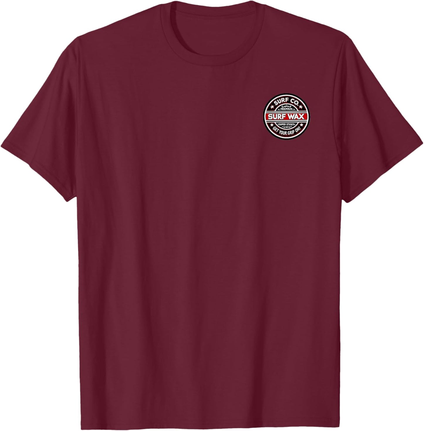 Sex Surf Wax Club Apparel Vintage Surfing Beach Style T-Shirt - T-Shirt | Maroon
