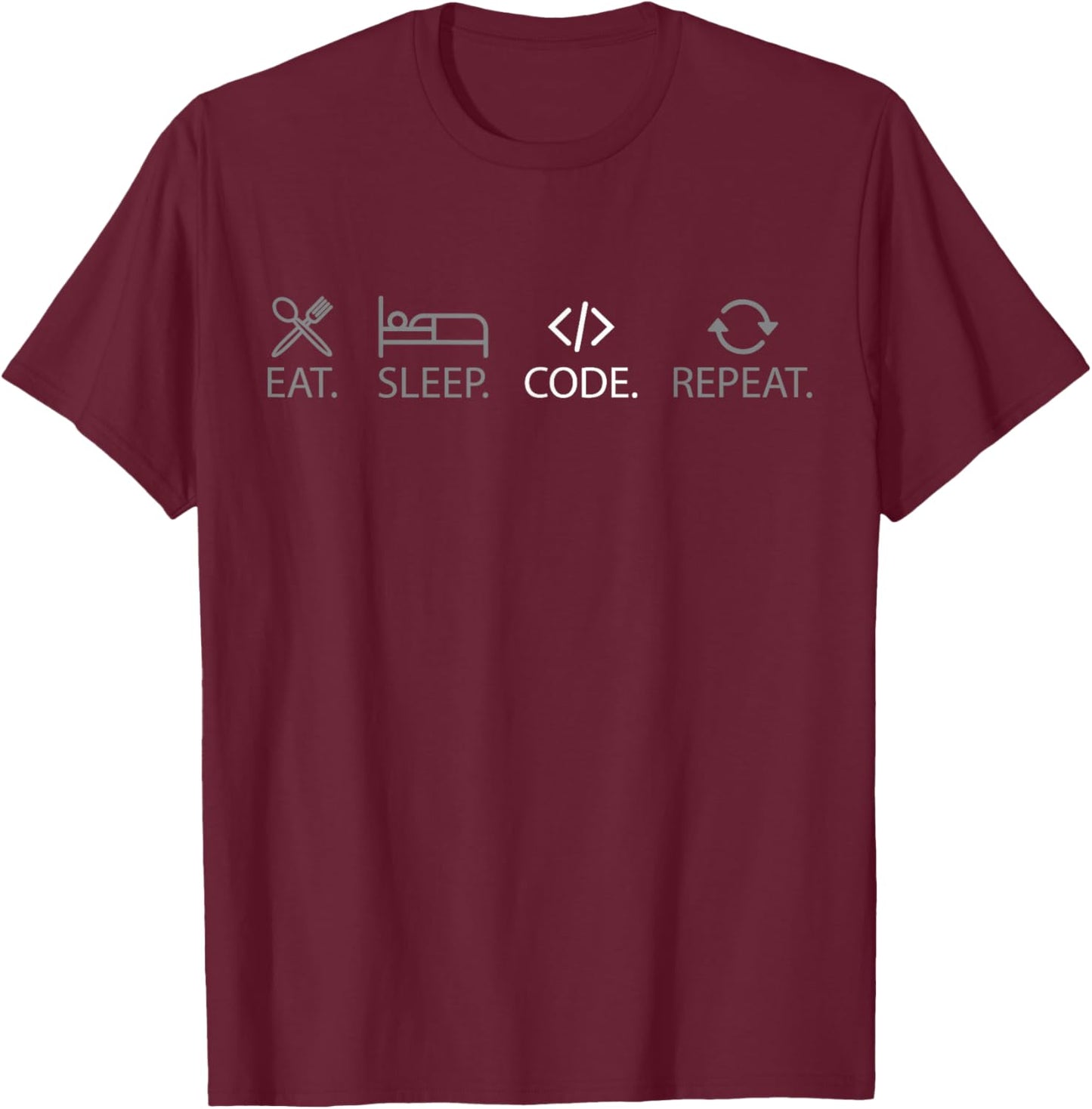 Binary Coding Nerd Computer Science Coder Funny Programmer T-Shirt - T-Shirt | Maroon