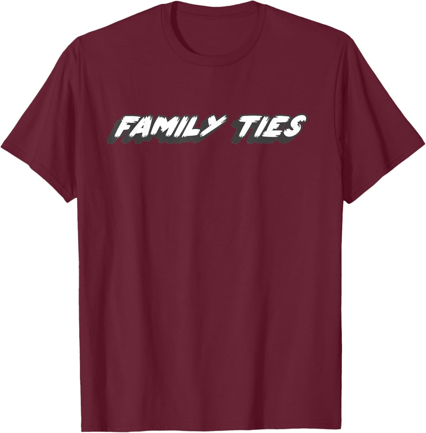 Family Ties | Connecting 1980's Television Show T-Shirt - T-Shirt | Maroon