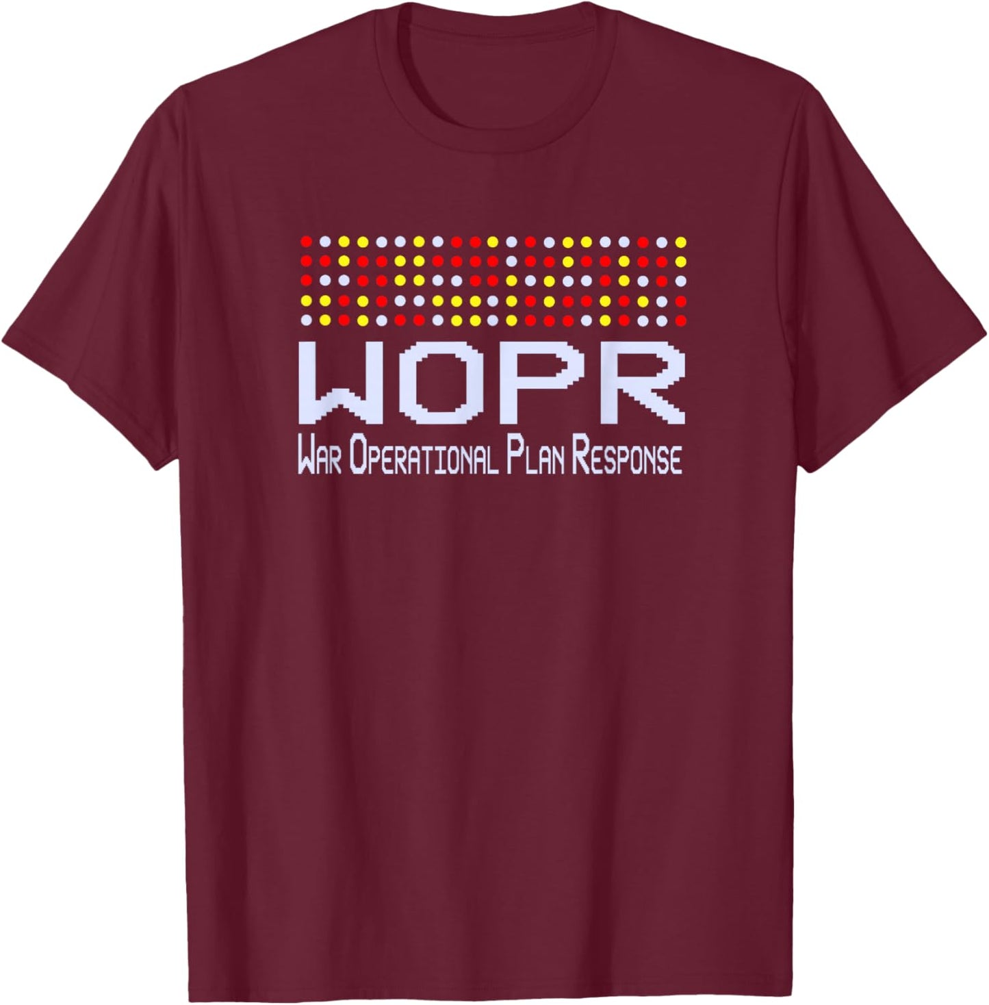 War Games Classic 80s WOPR T-Shirt - T-Shirt | Maroon