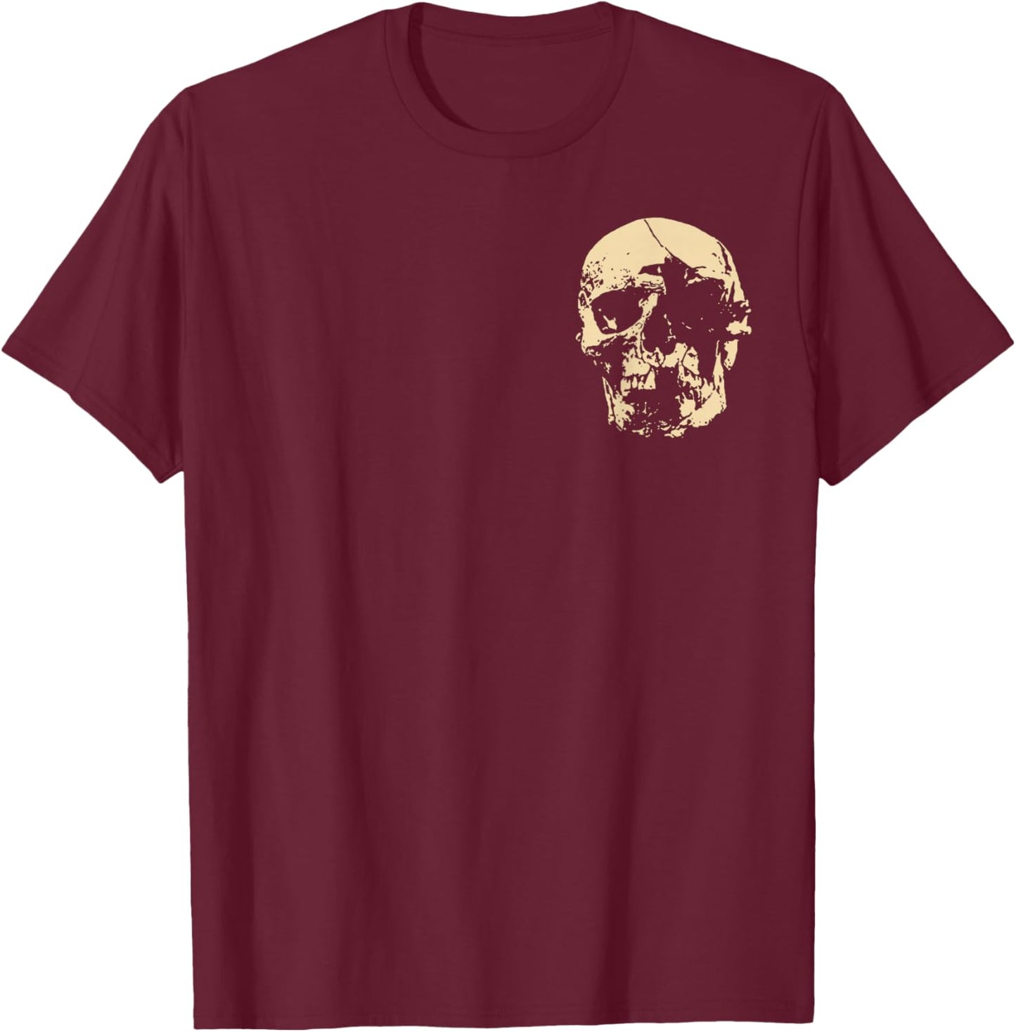 Psalm 3:7 Vintage Skull Christian Religious Bible 2 Sides T-Shirt - T-Shirt | Maroon