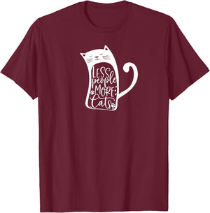 Cute Cat Lover Kitty Pet T-Shirt - T-Shirt | Maroon