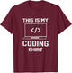 Binary Coding Nerd Computer Science Coder Geek Programmer T-Shirt - T-Shirt | Maroon